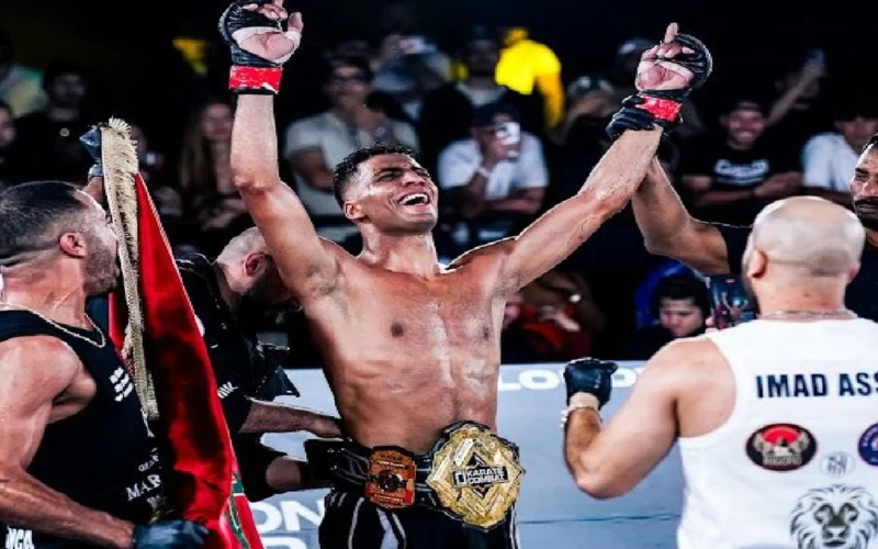 مواجهة قوية.. أسامة عسلي يحصد حزام ذهبي بطل 77 كغ بعد خمس جولات ميامي